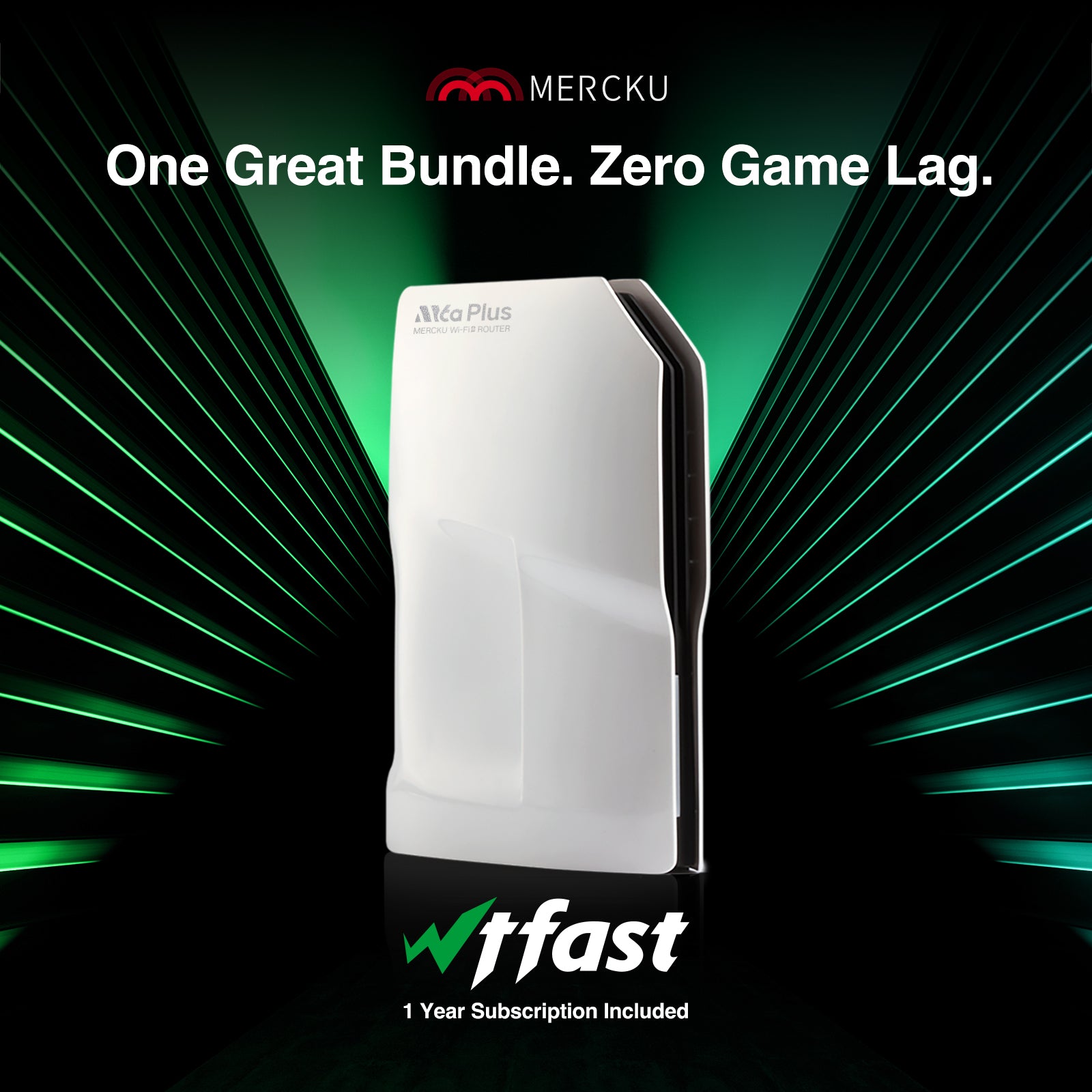 WTFast (1 Year) x Mercku Gaming Router Bundle – Mercku Wi-Fi